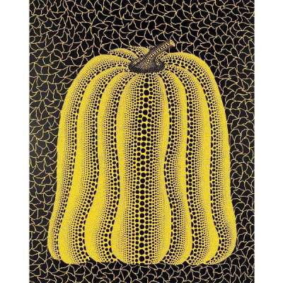 Pumpkin (yellow) , Kusama 93 - Signed Print by Yayoi Kusama 1986 - MyArtBroker