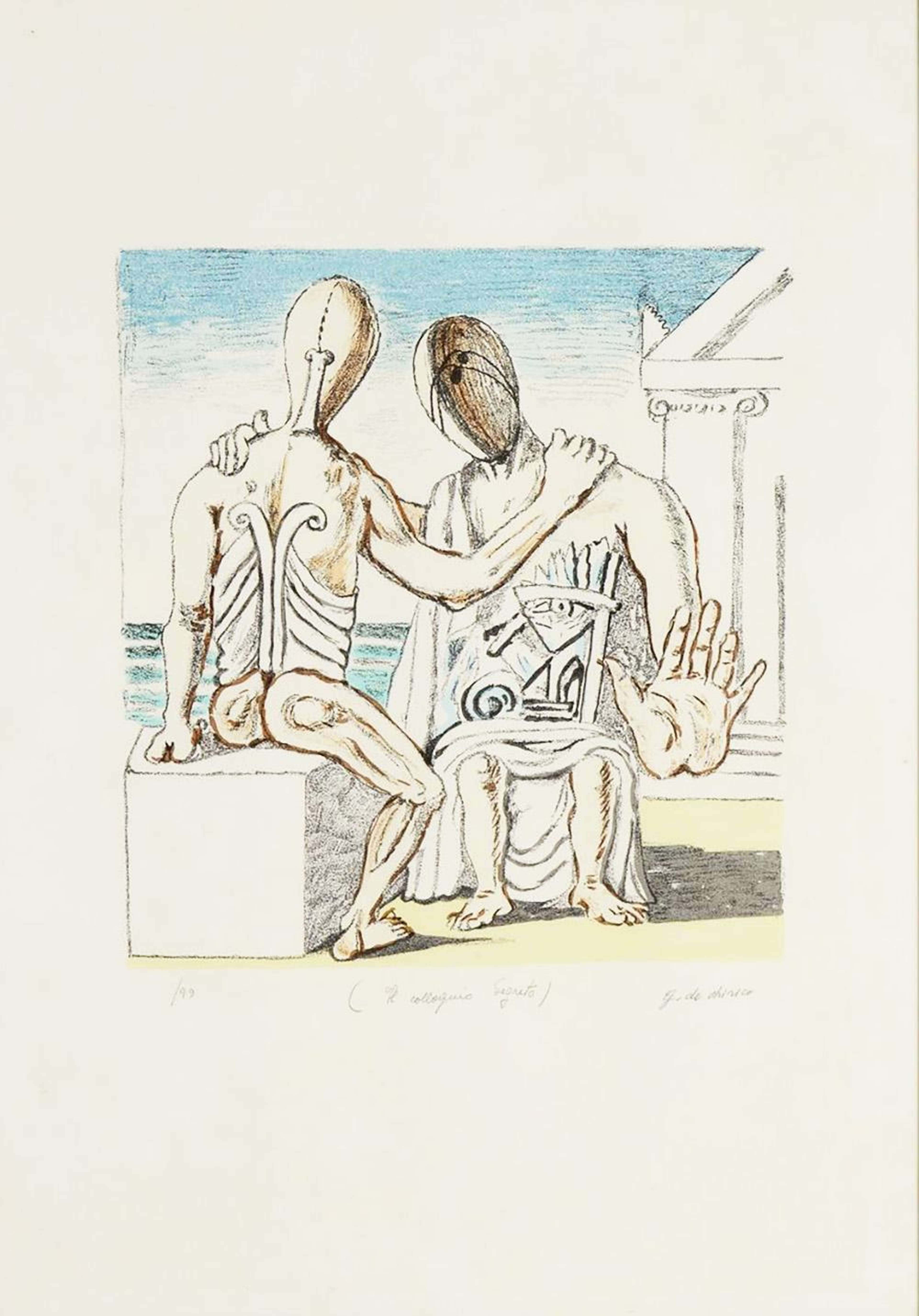 Il Colloquio Segreto - Signed Print by Giorgio De Chirico 1969 - MyArtBroker