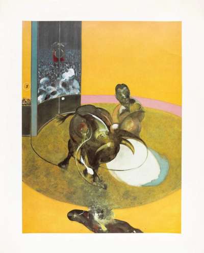 Francis Bacon: Study For Bullfight (left panel) - Signed Print