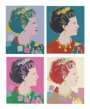 Andy Warhol: Queen Margrethe of Denmark (F. & S. II.342-345) (complete set) - Signed Print