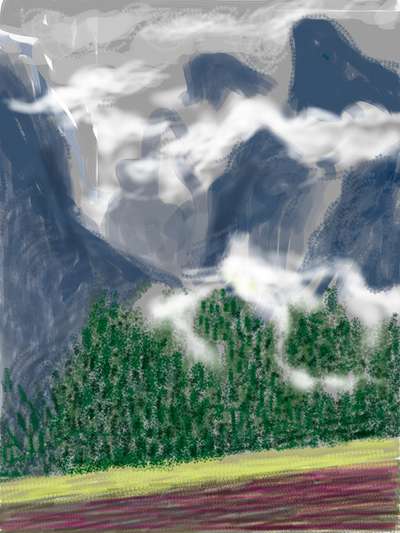 Yosemite II, October 5th 2011 - Signed Print by David Hockney 2011 - MyArtBroker