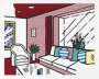 Roy Lichtenstein: Living Room - Signed Mixed Media