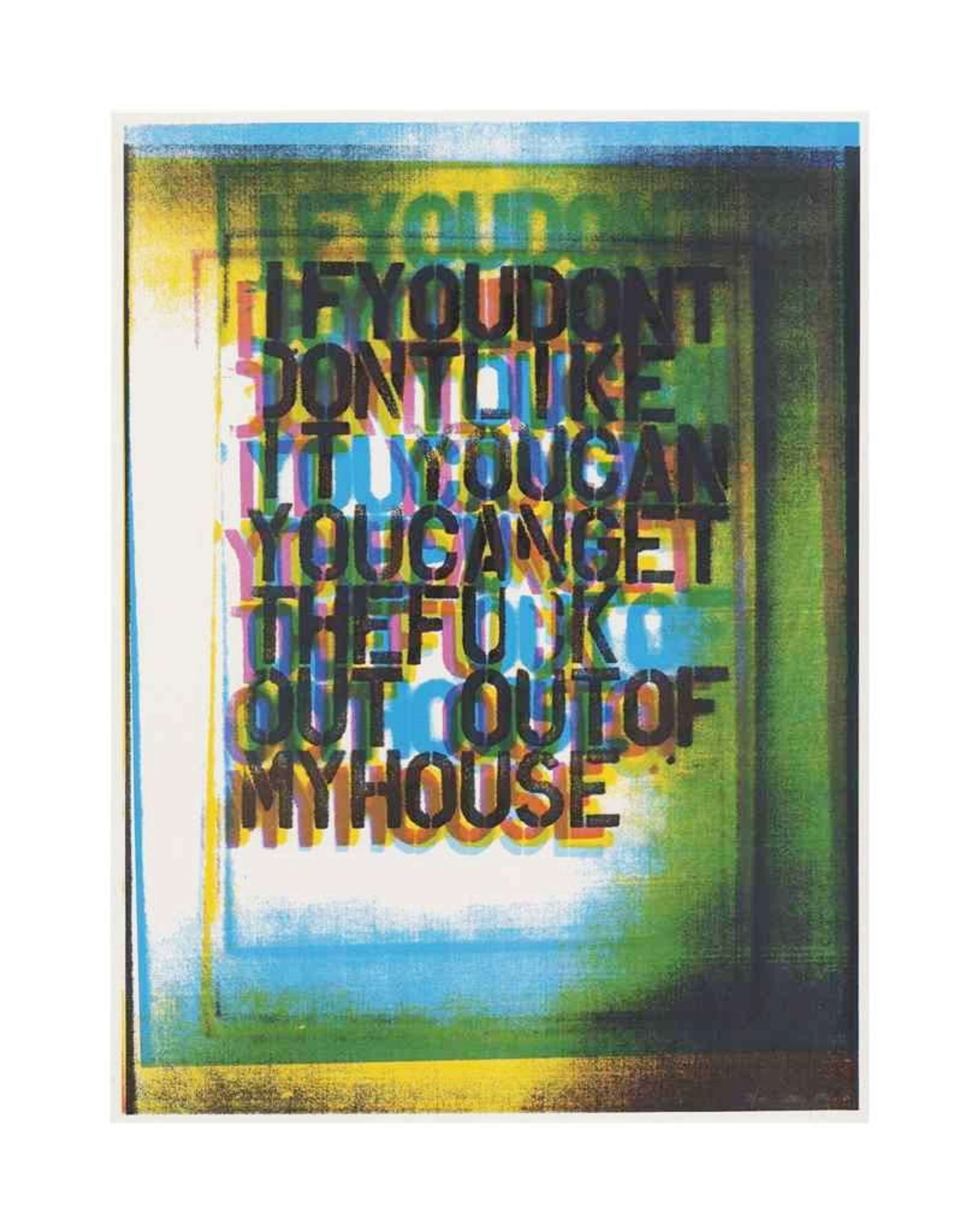 My House III - Signed Print by Christopher Wool 2000 - MyArtBroker