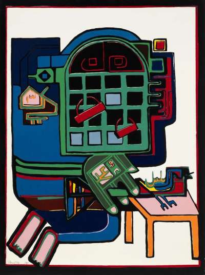 Oh! Nightingale - Signed Print by Parviz Tanavoli 1974 - MyArtBroker