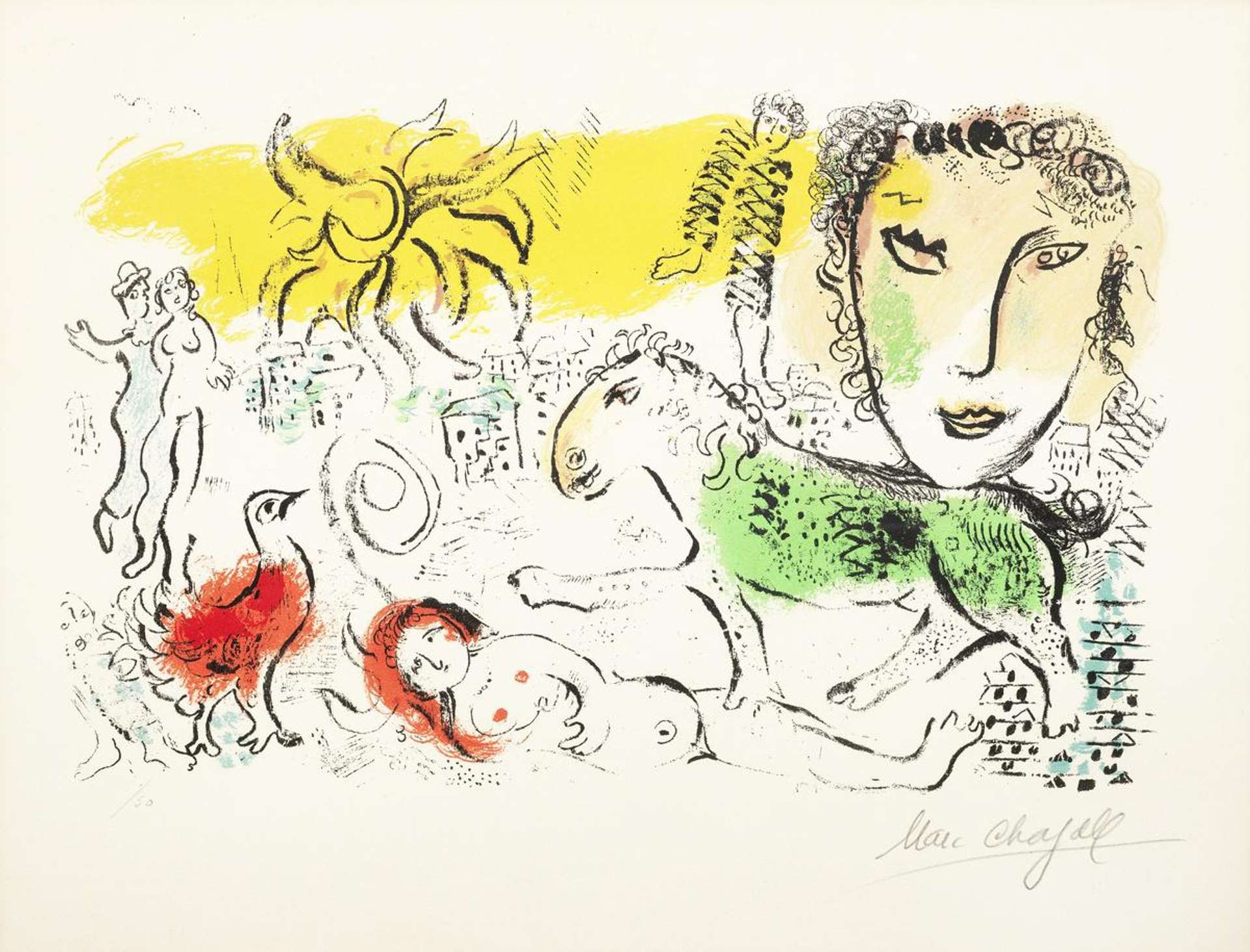 Monumental (XXe Siècle) - Signed Print by Marc Chagall 1973 - MyArtBroker
