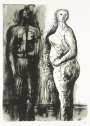 Henry Moore: Man And Woman - Signed Print