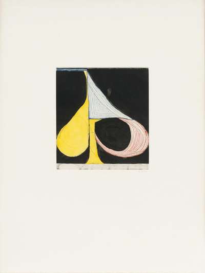 Tri-Color Spade - Signed Print by Richard Diebenkorn 1982 - MyArtBroker