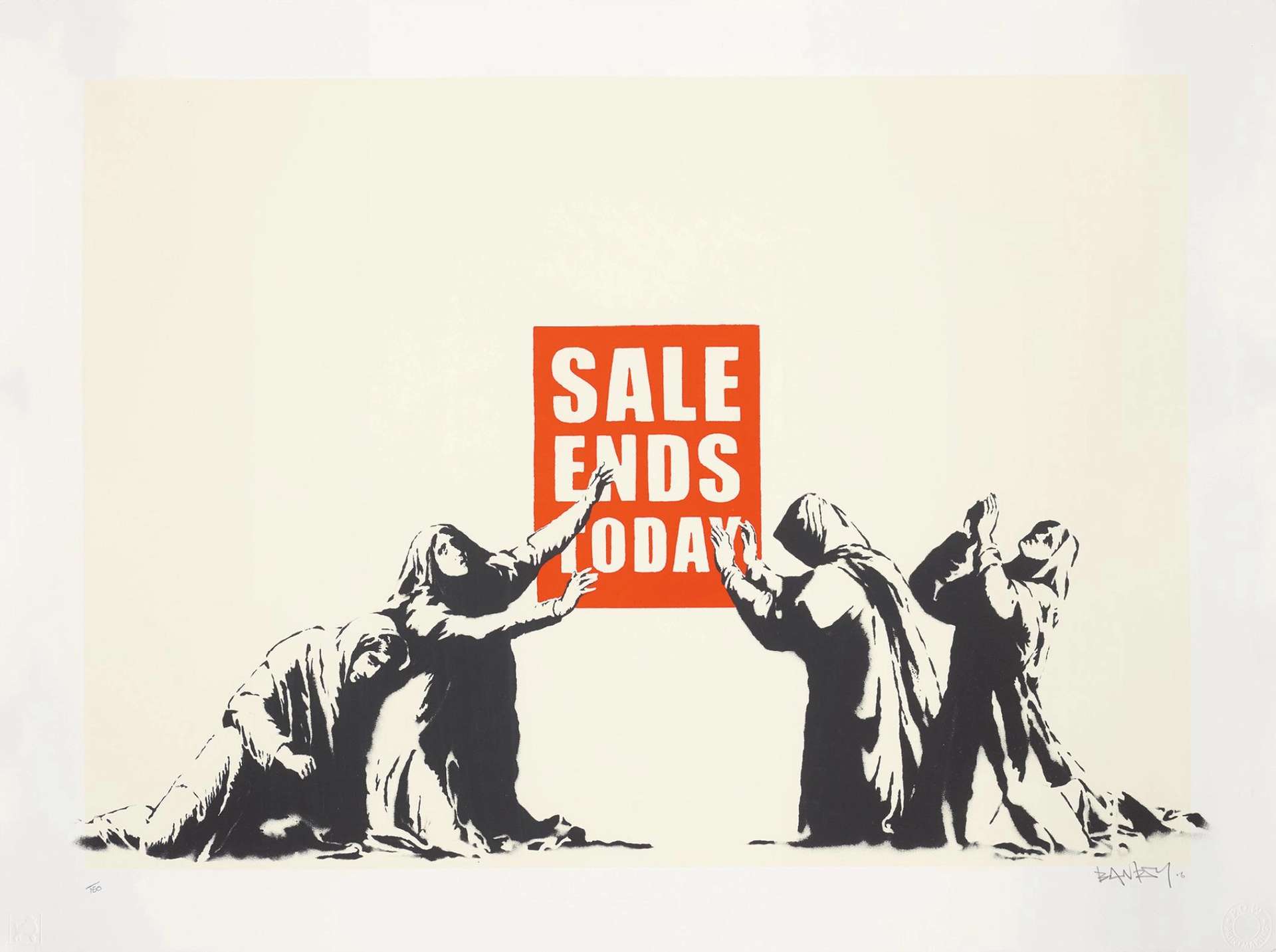 Banksy: Sale Ends - Signed Print