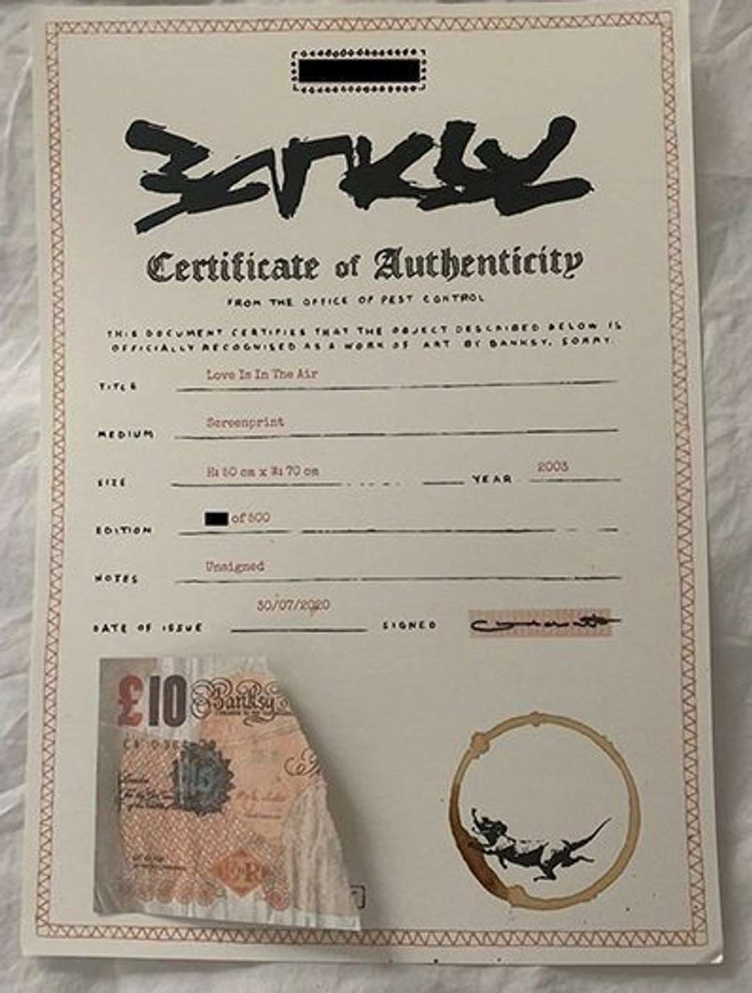 Banksy Authentication Pest Control Guide MyArtBroker