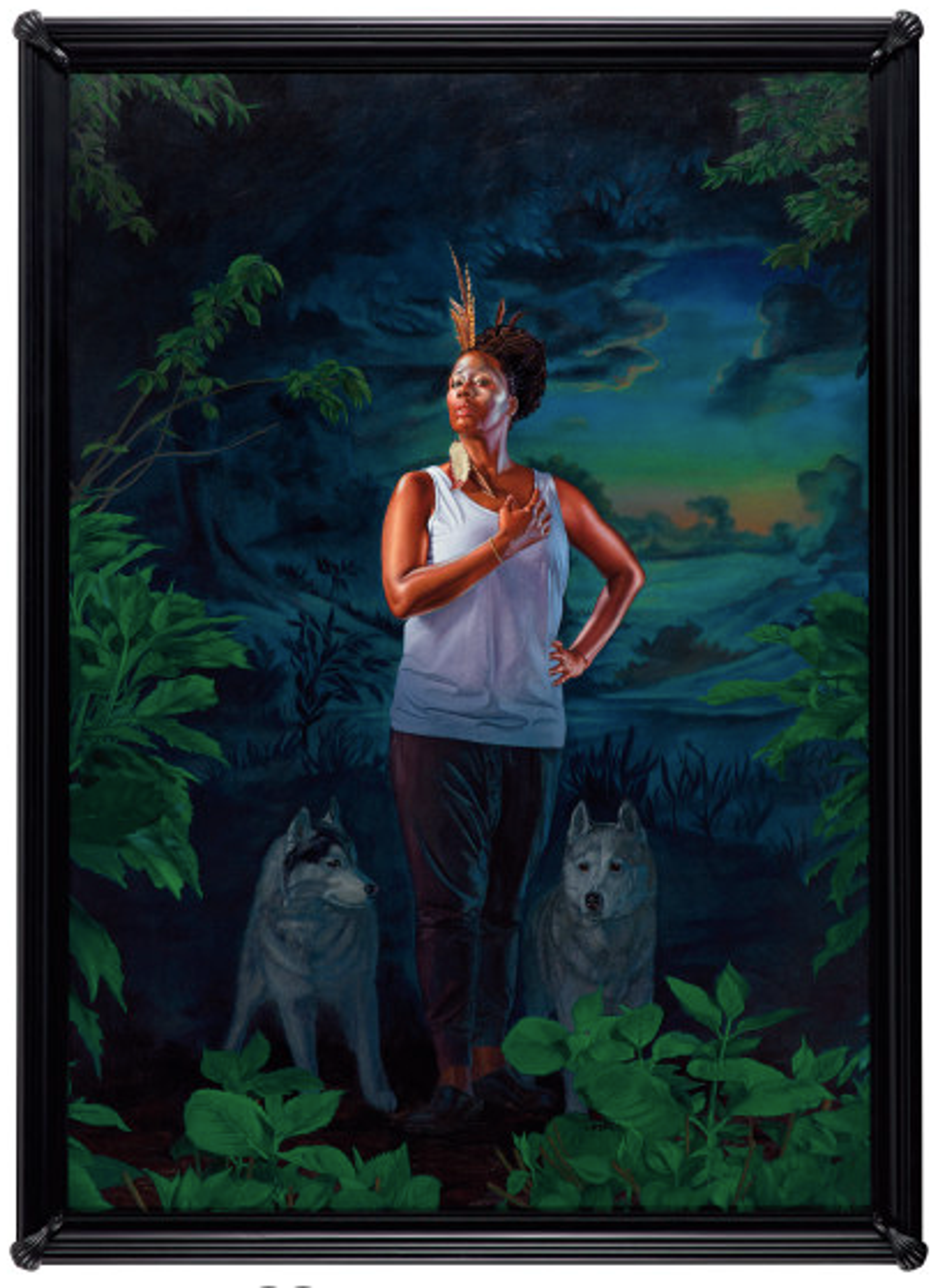 Portrait of Mickalene Thomas, the Coyote by Kehinde Wiley - Phillips 