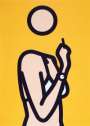 Julian Opie: Ruth With Cigarette 3 - Signed Print