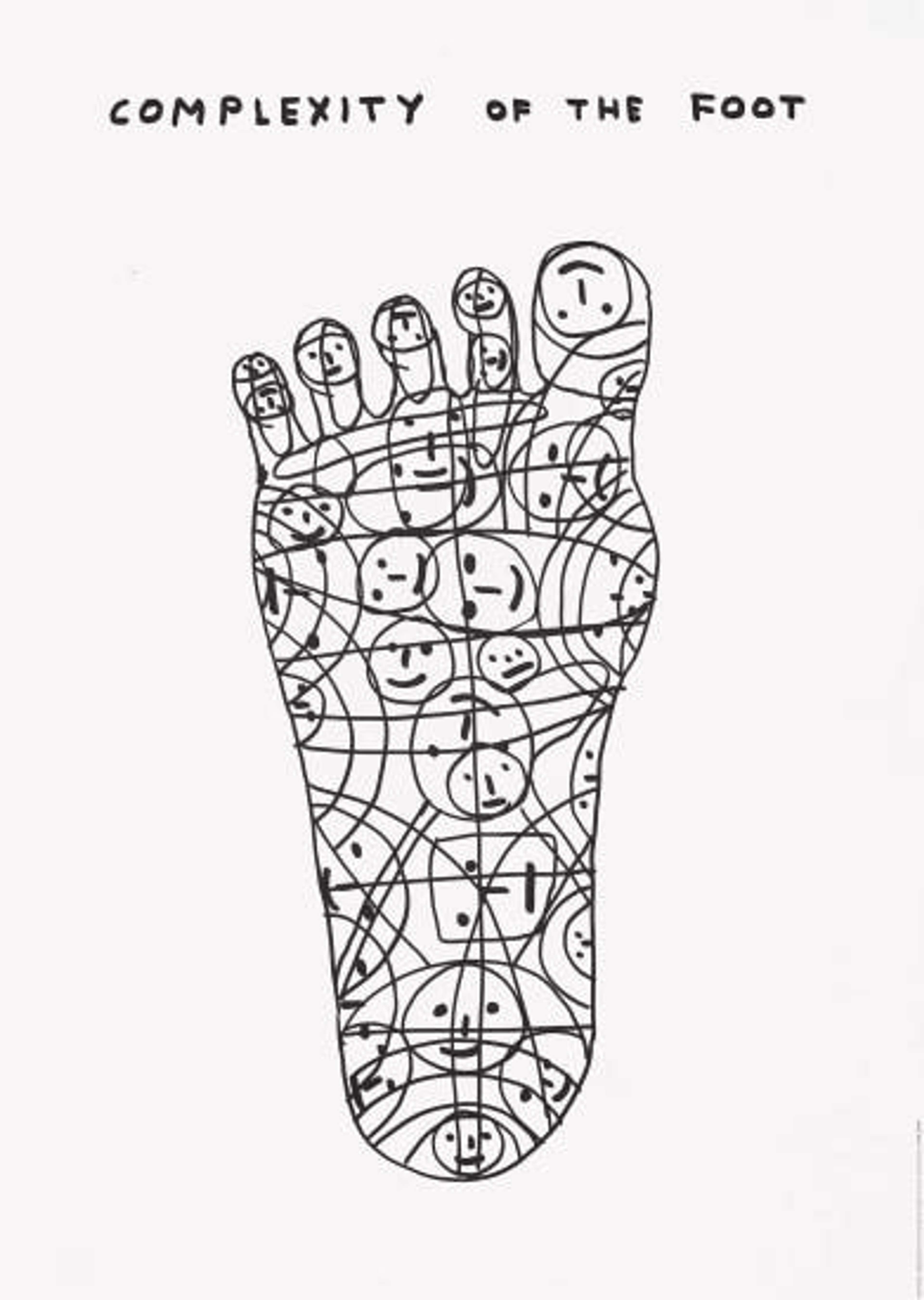 Complexity Of The Foot - Unsigned Print by David Shrigley 2020 - MyArtBroker