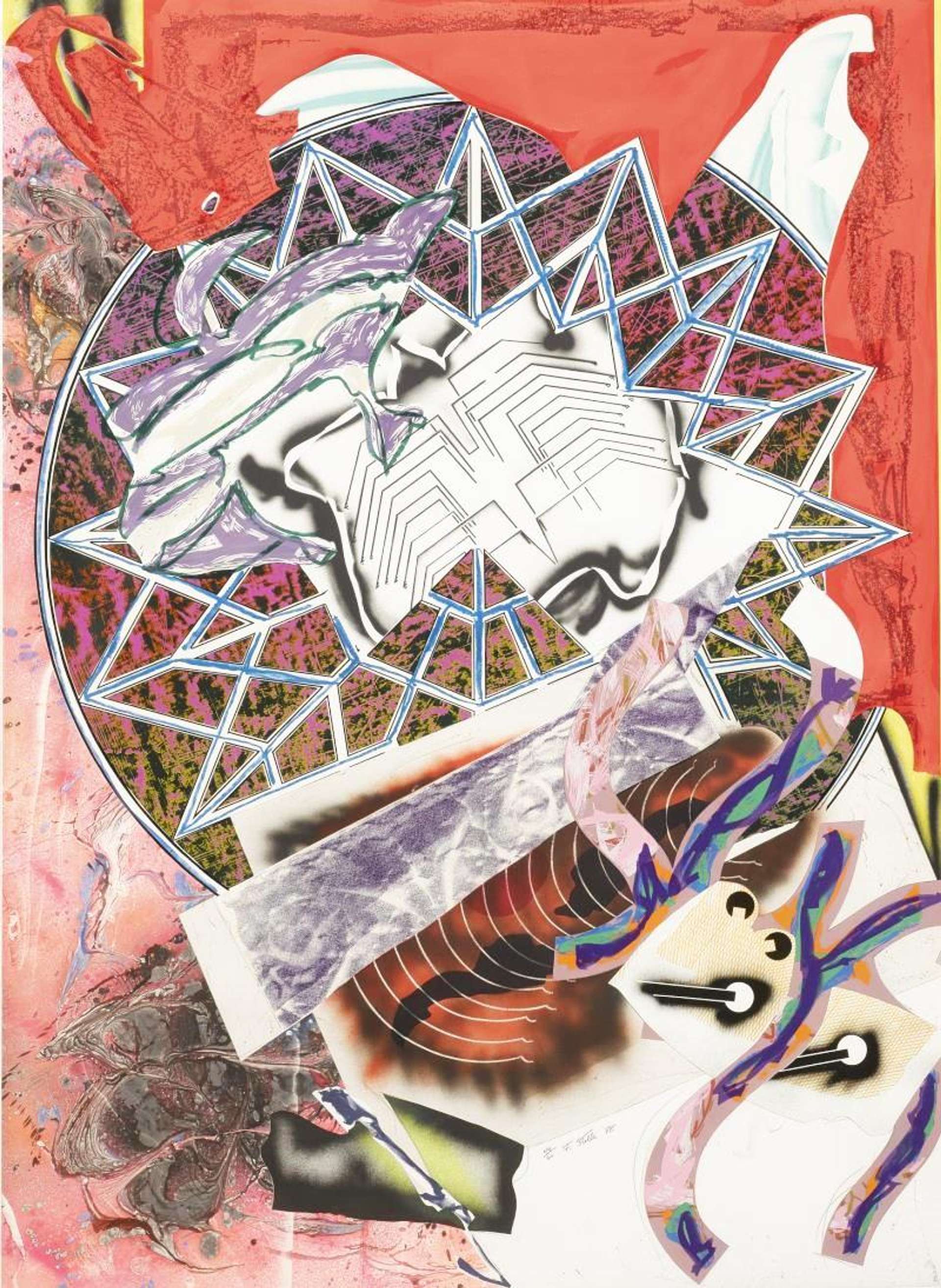 Squid - Signed Print by Frank Stella 1988 - MyArtBroker