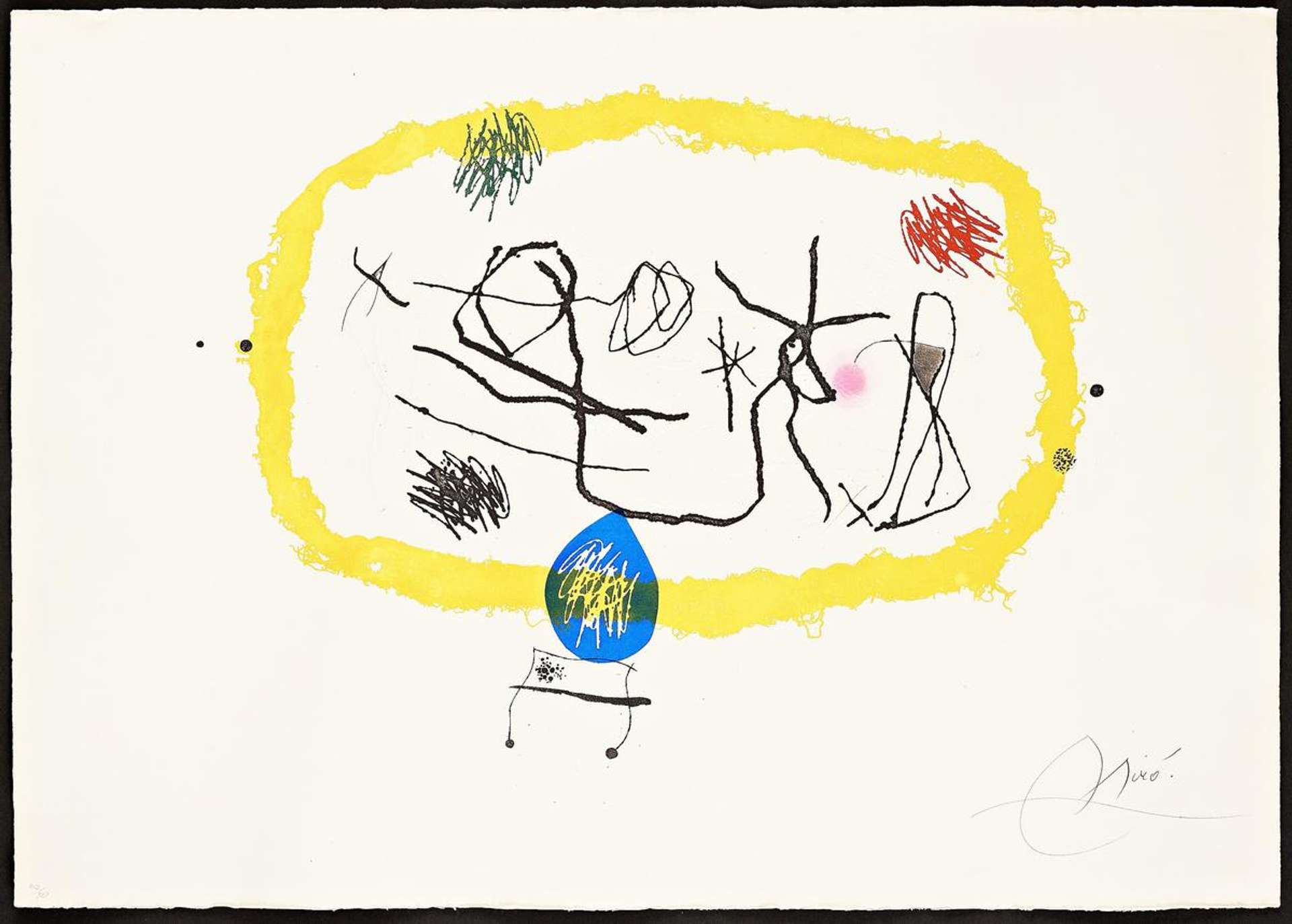 Personatges Solars - Signed Print by Joan Miró 1974 - MyArtBroker