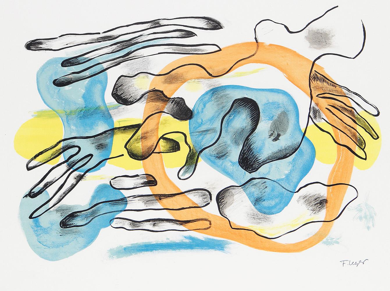 Fernand Leger La Piscine (Signed Print) 1959 | MyArtBroker