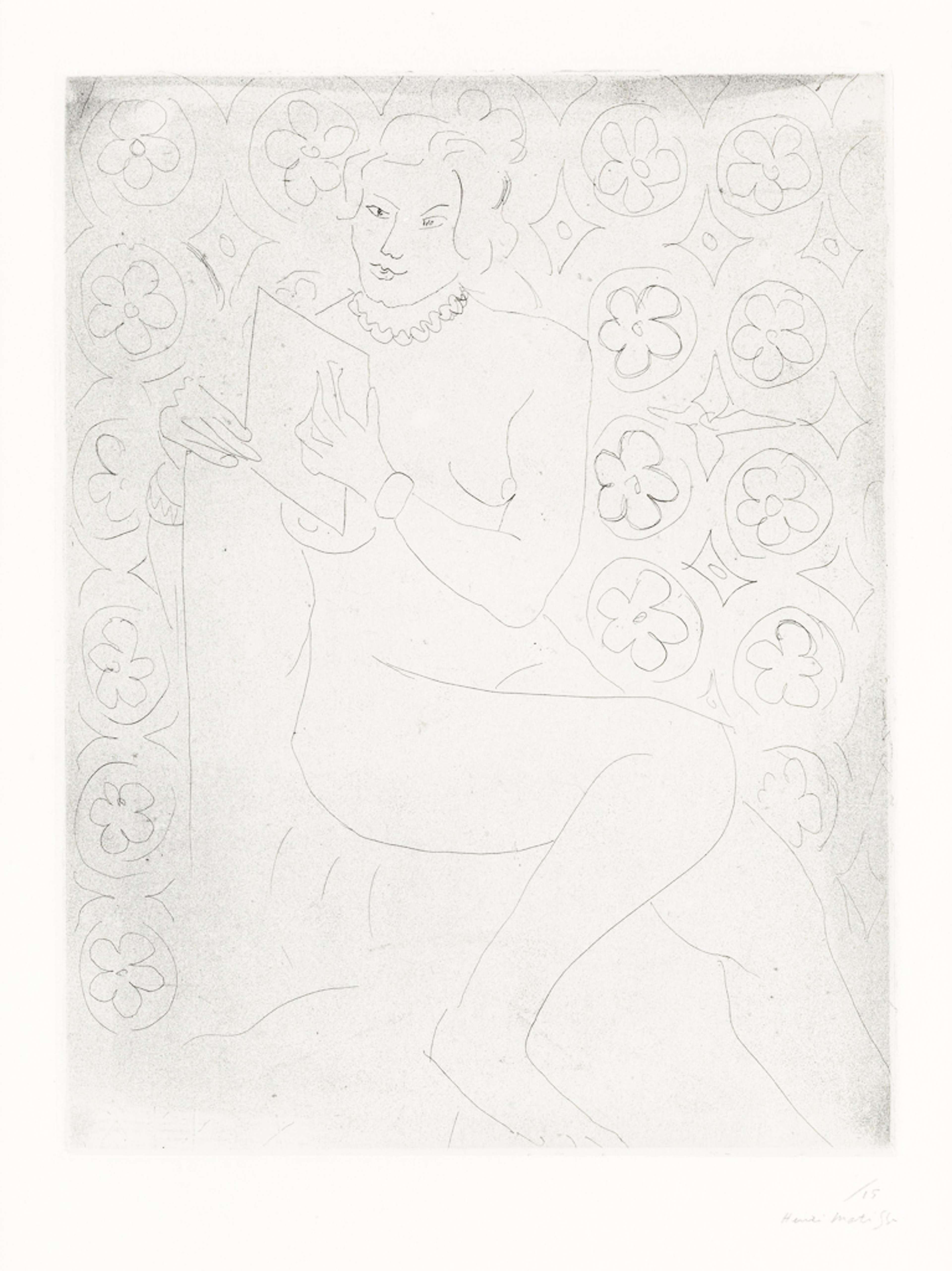 Figure Lisant Fond Moucharabieh - undefined by Henri Matisse 1929 - MyArtBroker