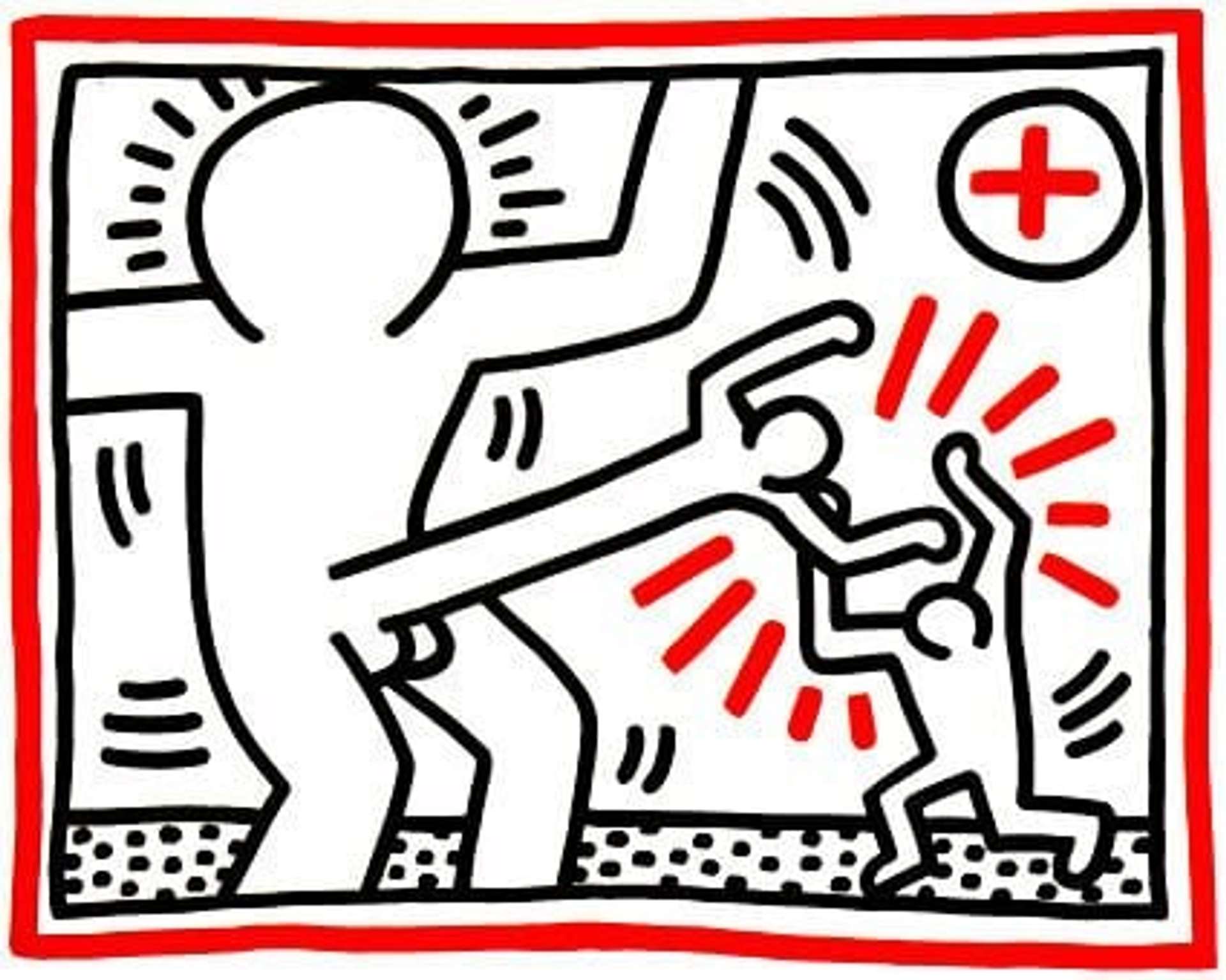 Three Lithographs 1 by Keith Haring