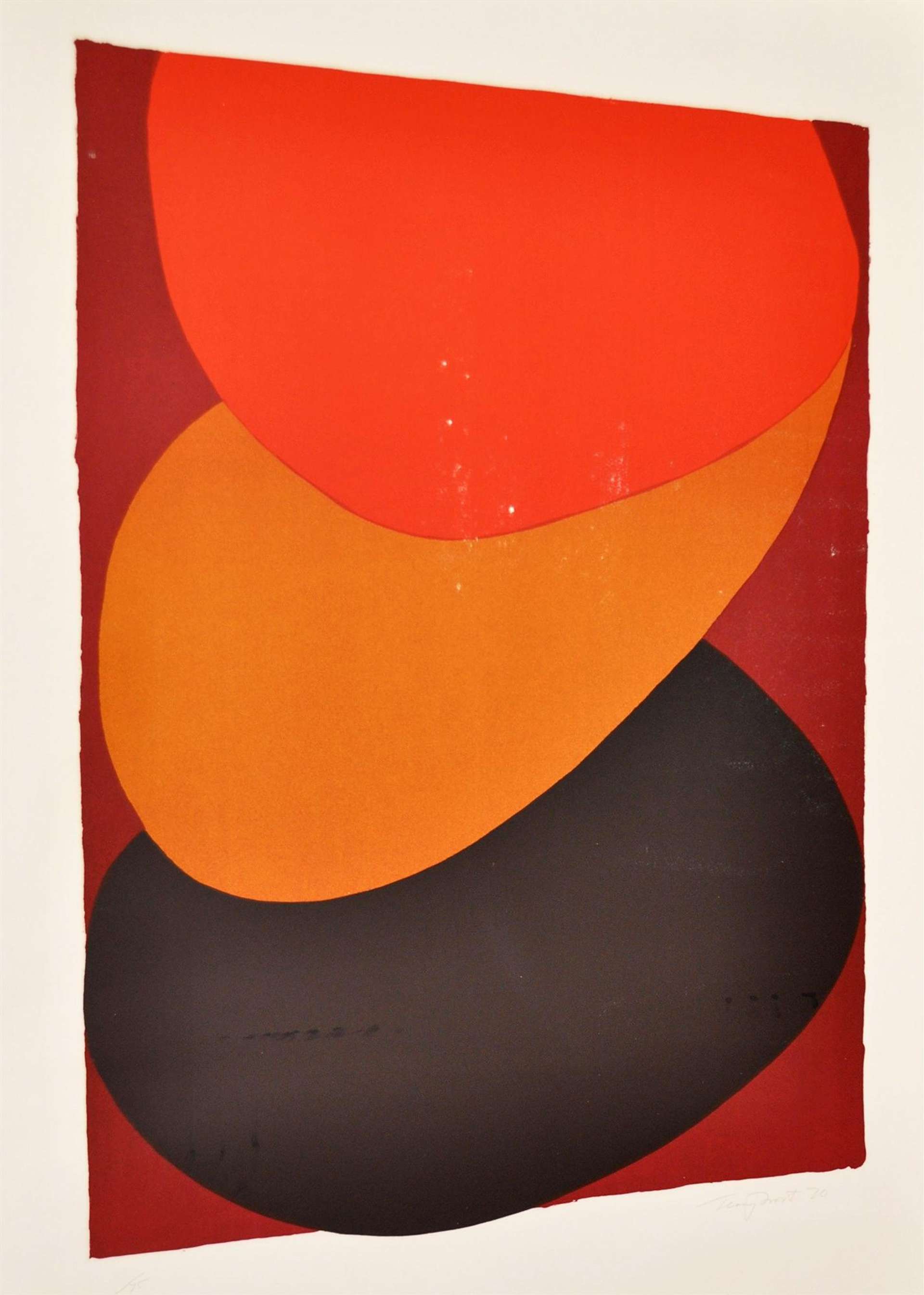 Orange Dusk II - Signed Print by Sir Terry Frost 1970 - MyArtBroker
