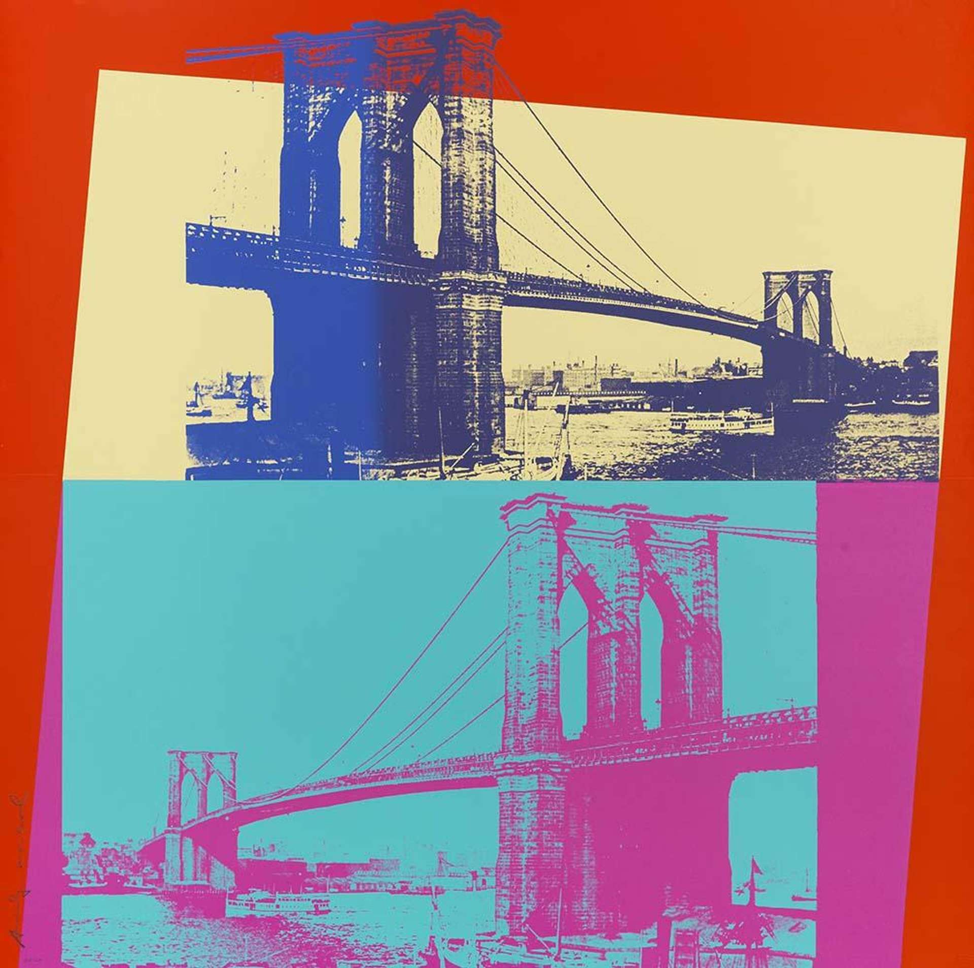 Brooklyn Bridge (F. & S. II.290) by Andy Warhol