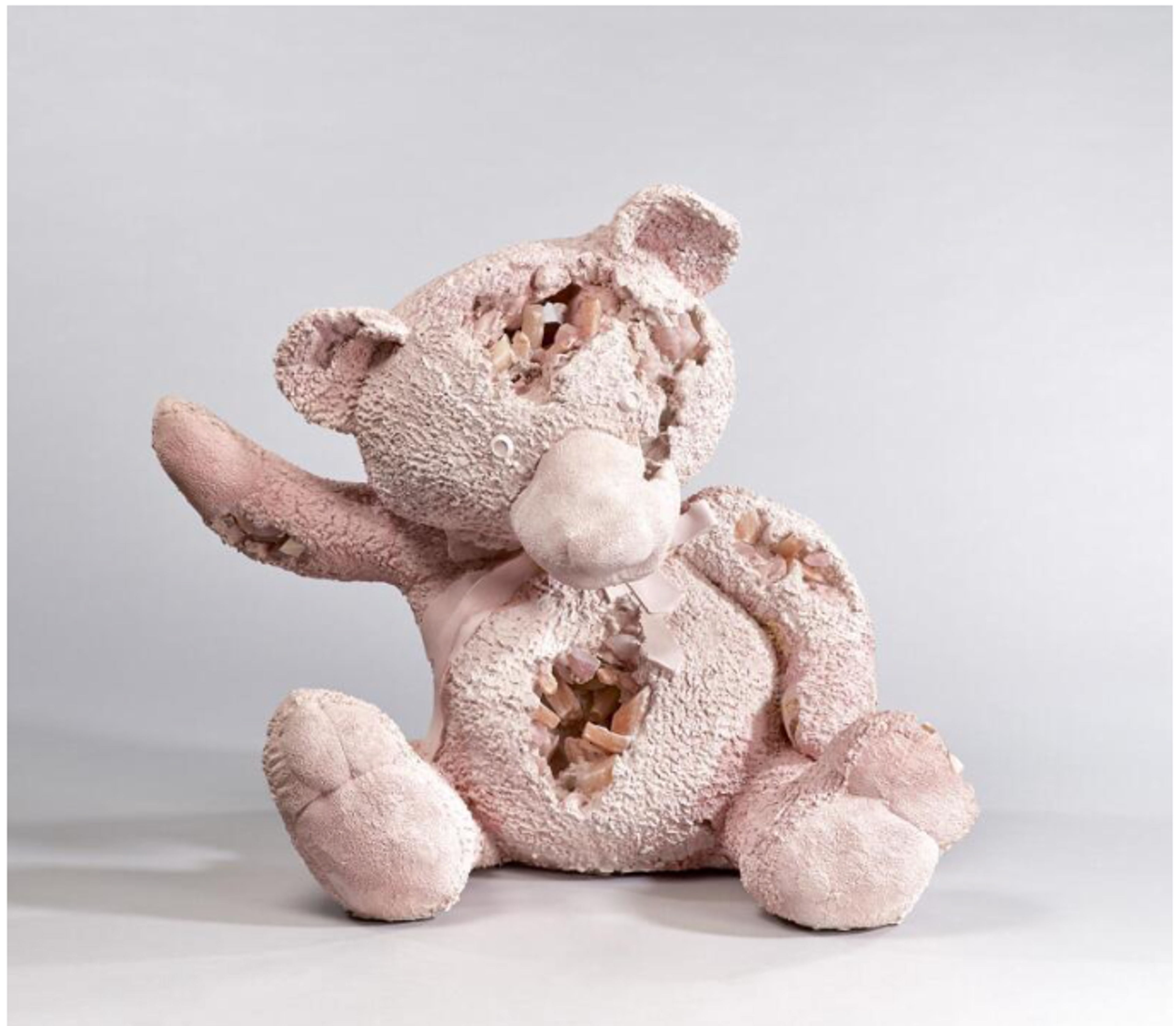 Pink Selenite & Rose Quartz Teddy Bear by Daniel Arsham - Sotheby's 