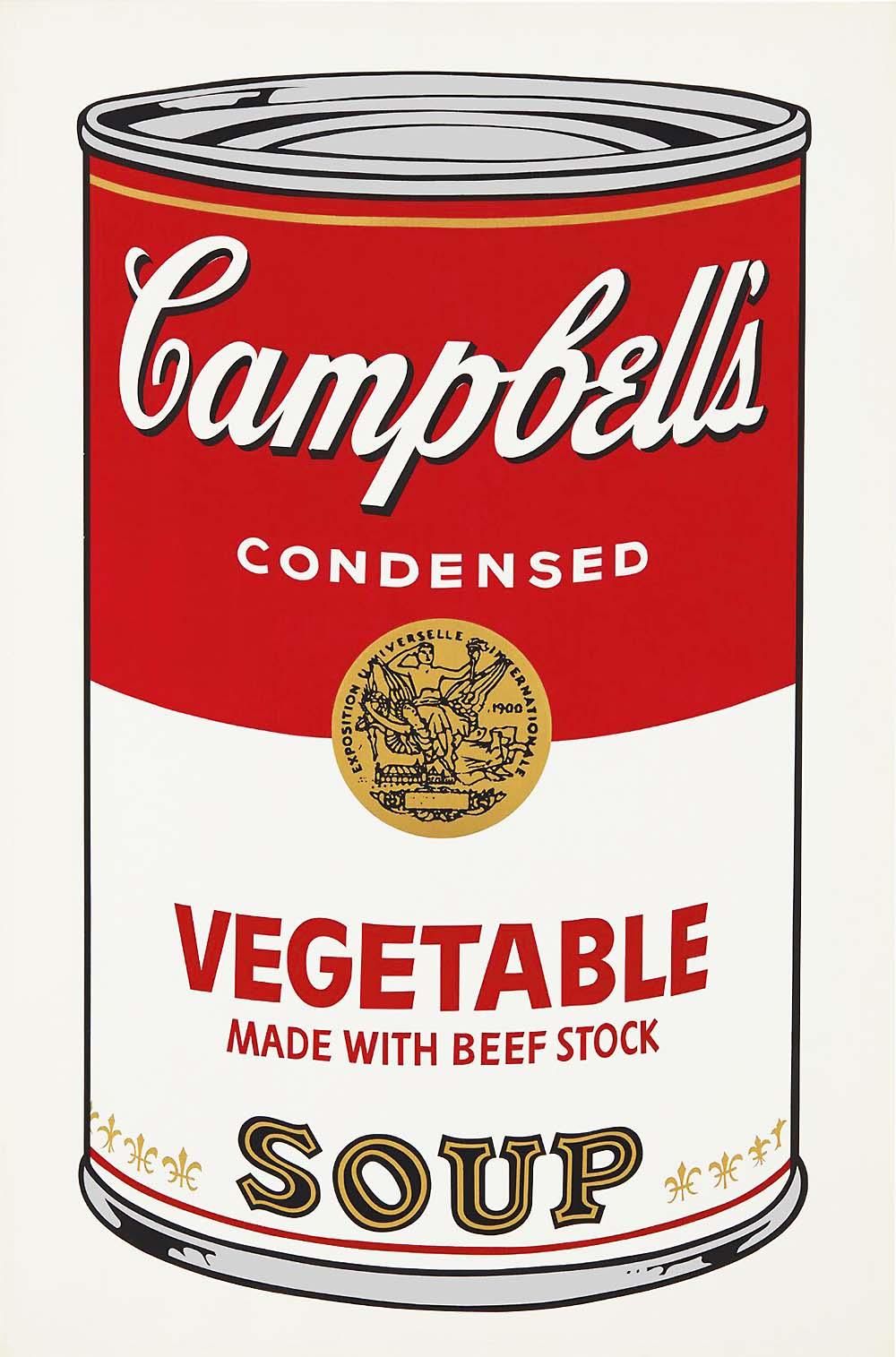 Campbell s Soup I Vegetable Made With Beef Stock F. S. II.48