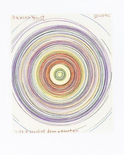 Damien Hirst Like A Snowball Down A Mountain (Signed Print) 2002