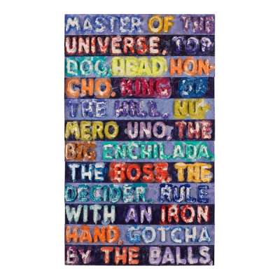 Master Of The Universe - Signed Mixed Media by Mel Bochner 2022 - MyArtBroker