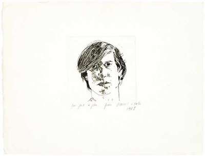 David Hockney: Peter Schlesinger - Signed Print