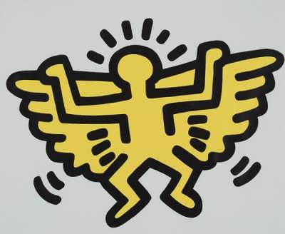 Angel - Signed Print by Keith Haring 1990 - MyArtBroker