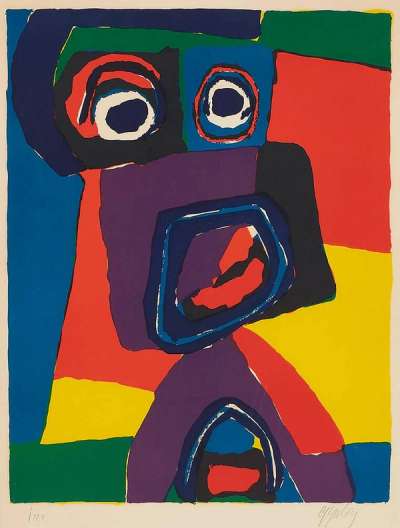 Dog - Signed Print by Karel Appel 1969 - MyArtBroker