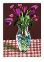 David Hockney: 16th March 2021, Tulips In Cut Glass - Signed Print