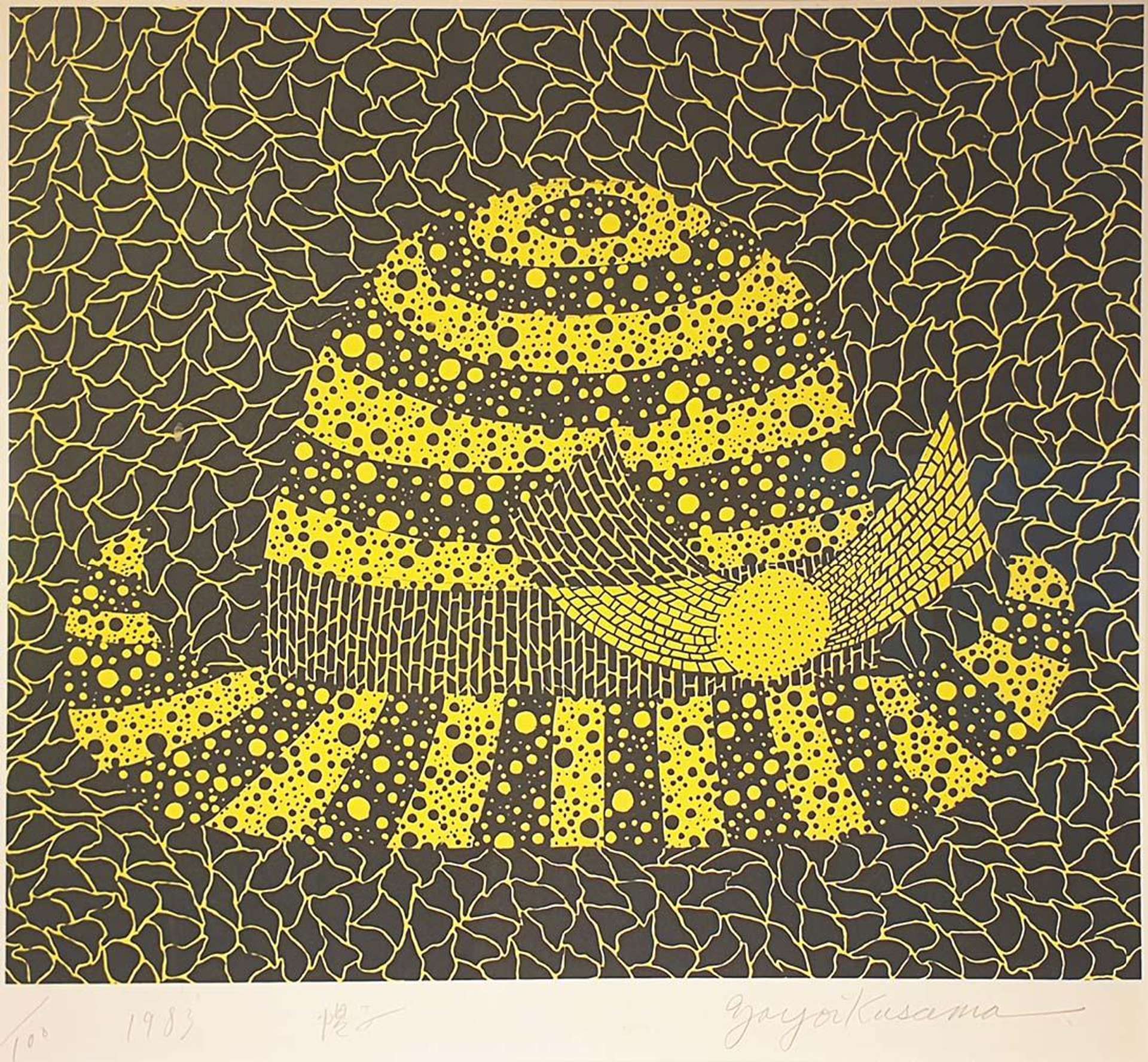 Hat - Signed Print by Yayoi Kusama 1983 - MyArtBroker