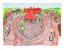 David Hockney: Beuvron En Auge Panorama - Signed Print