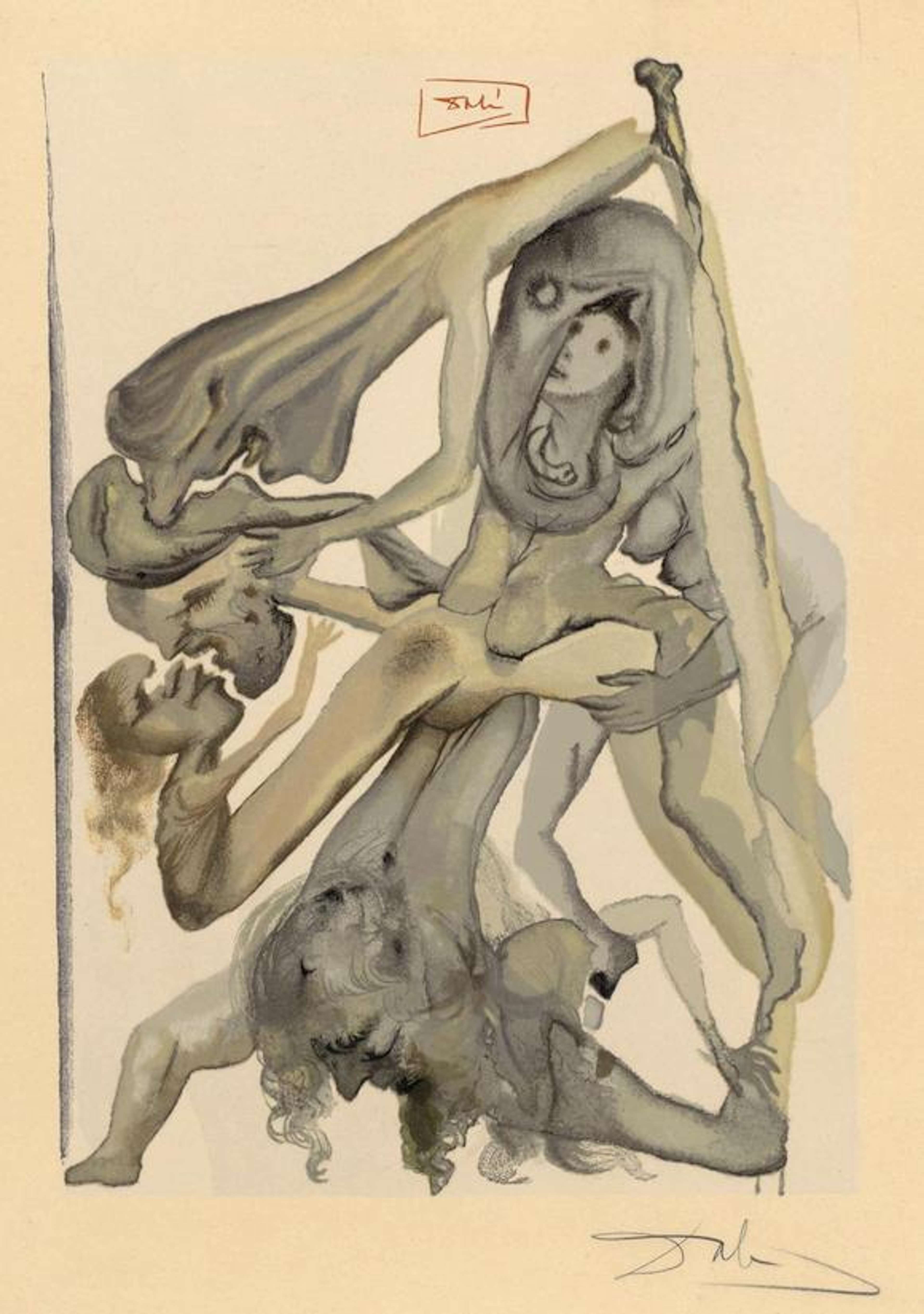 Hell, Canto 11 (La Divine Comédie) - Signed Print by Salvador Dali 1963 - MyArtBroker