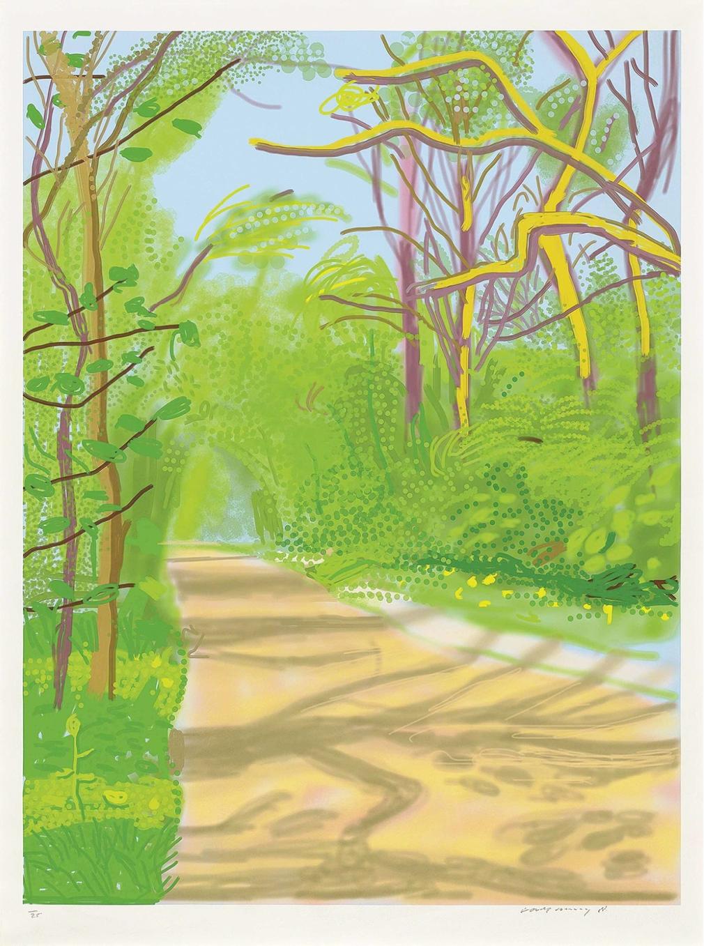 ＤＡＶＩＤ　ＨＯＣＫＮＥＹ：ＡＲＲＩＶＡＬ　ＯＦ　ＳＰＲＩＮ David Hockney The Arrival Of Spring In Woldgate East