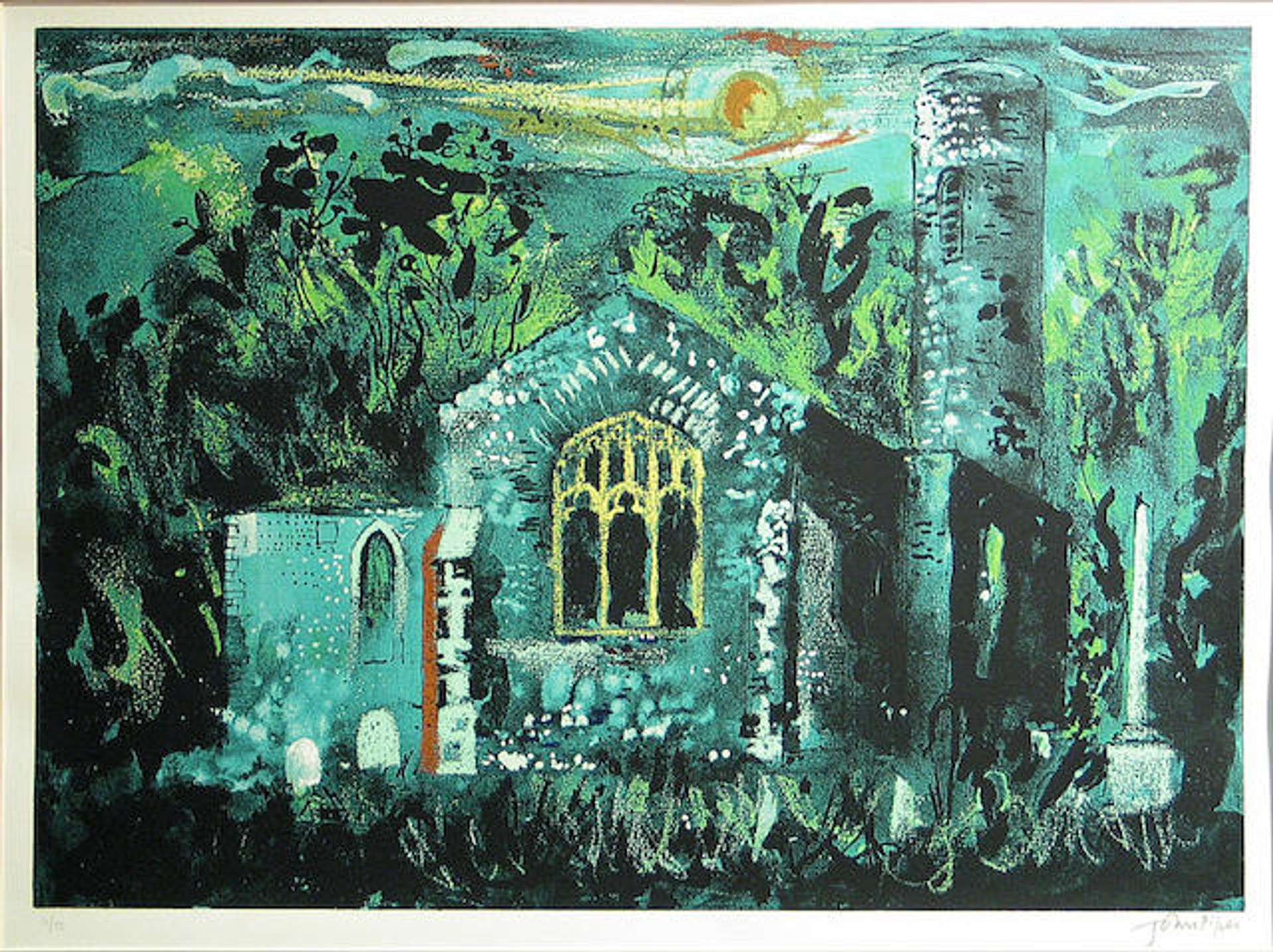 Hautbois Church, Norfolk - Signed Print by John Piper 1983 - MyArtBroker