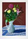 David Hockney: 20th February 2021, Jug With Flowers - Signed Print