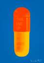 Damien Hirst: The Cure (sky blue, orange, sunset orange) - Signed Print