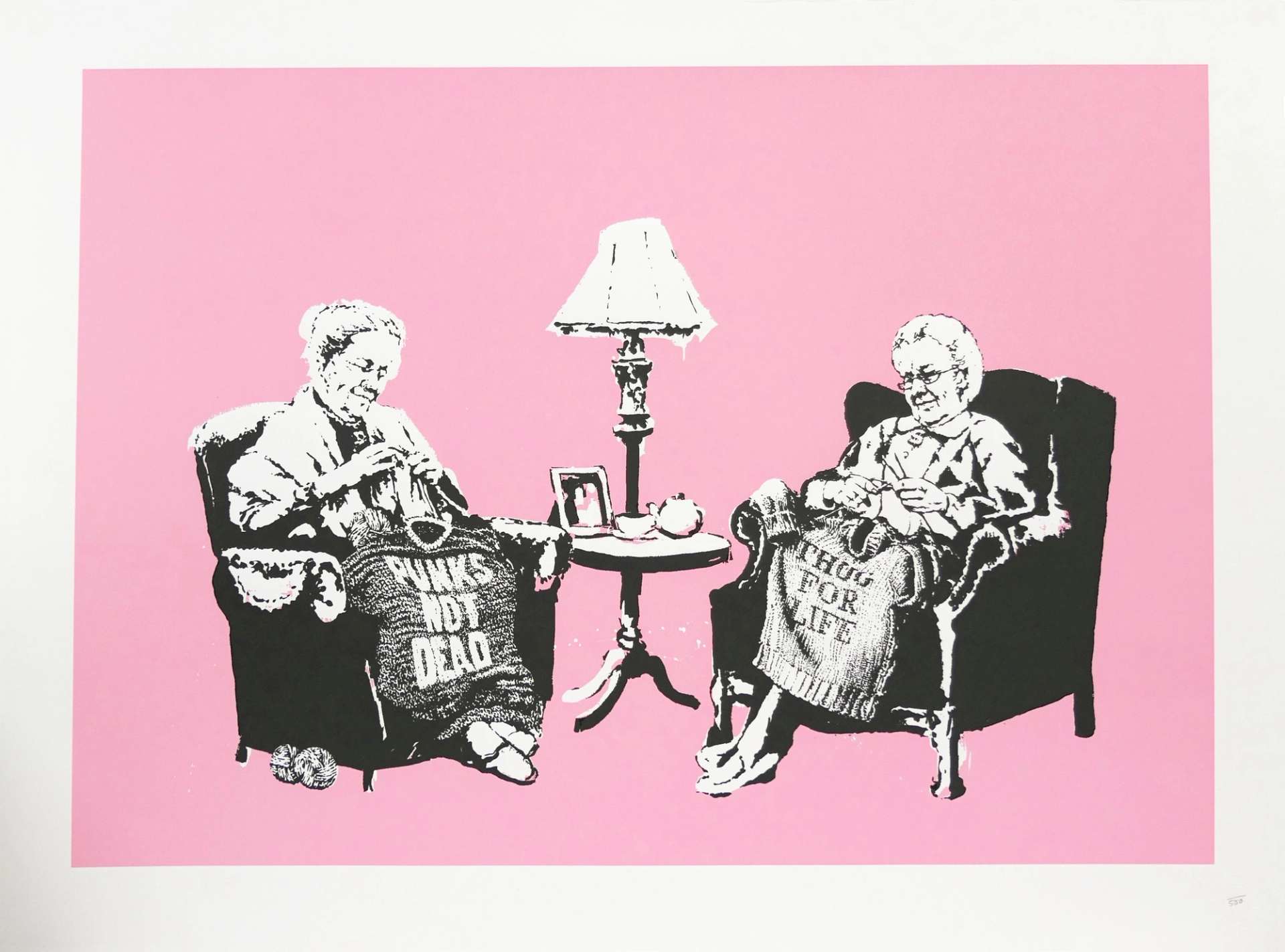 Banksy: Grannies - Unsigned Print