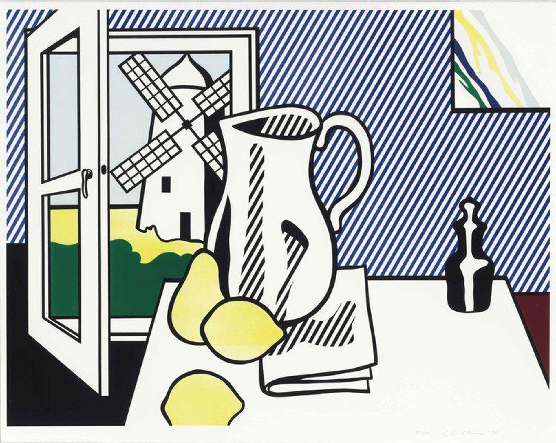 Still Life With Windmill - Signed Print by Roy Lichtenstein 1974 - MyArtBroker