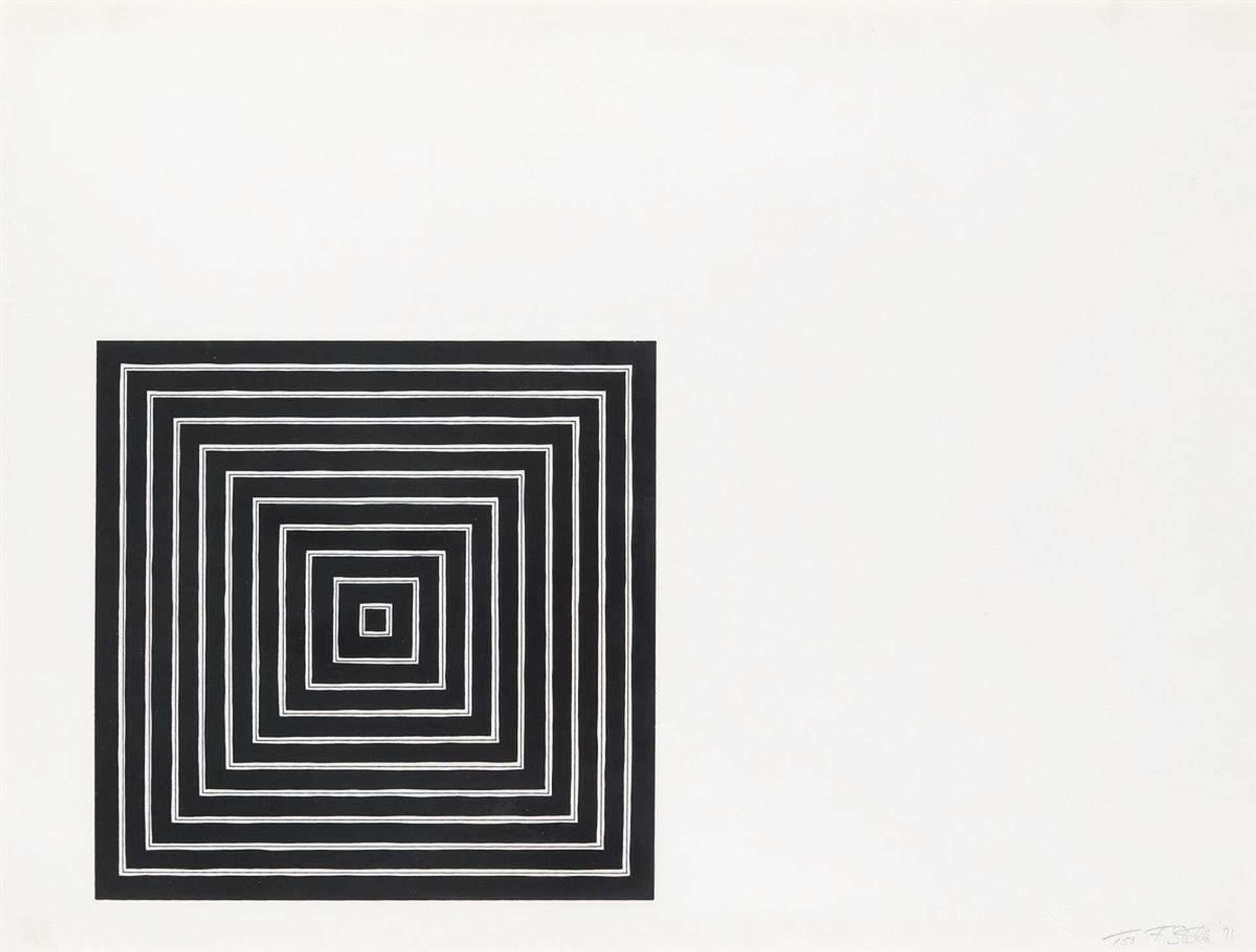 Angriff - Signed Print by Frank Stella 1971 - MyArtBroker