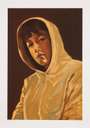 Claire Tabouret: Portrait With A Hood (Pink) - Signed Print