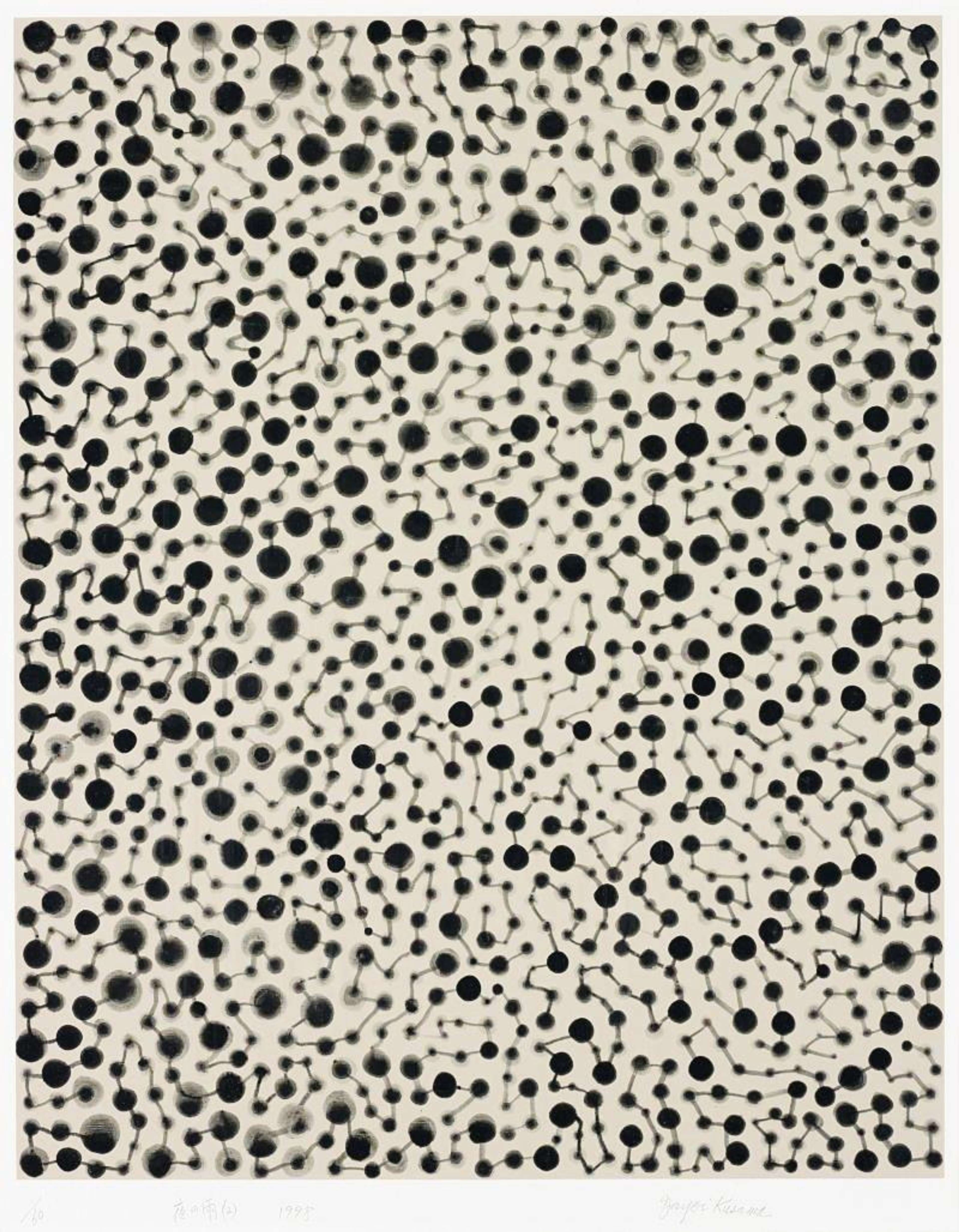 Night Rain 2 - Signed Print by Yayoi Kusama 1998 - MyArtBroker