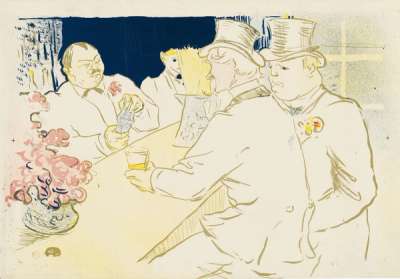Irish And American Bar, Rue Royale - Signed Print by Henri De Toulouse Lautrec 1895 - MyArtBroker