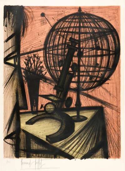 The Microscope - Signed Print by Bernard Buffet 1968 - MyArtBroker