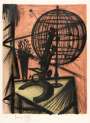 Bernard Buffet: The Microscope - Signed Print