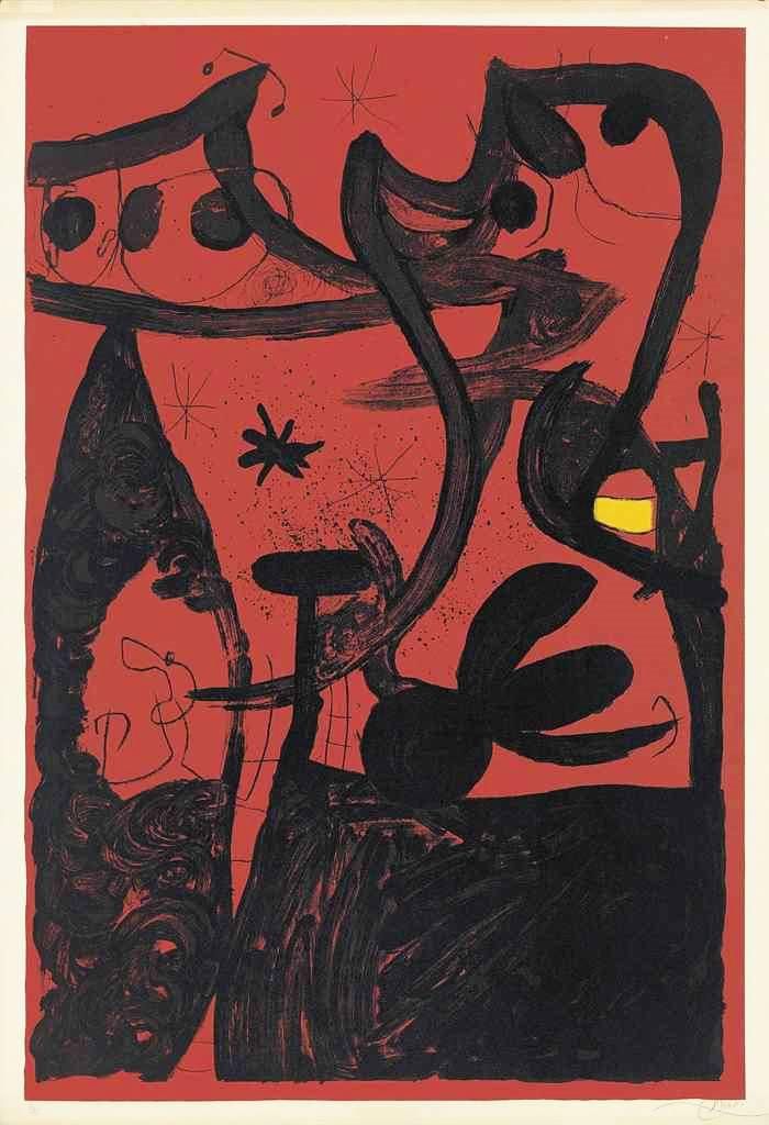 Joan Miro Défilé De Mannequin En Chine (Signed Print) 1969