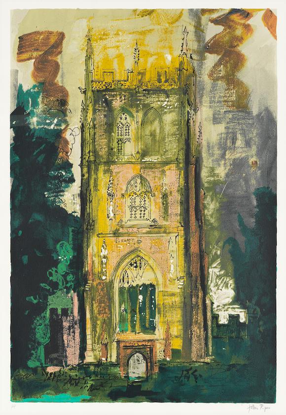 John Piper Isle Abbots (Signed Print) 1986