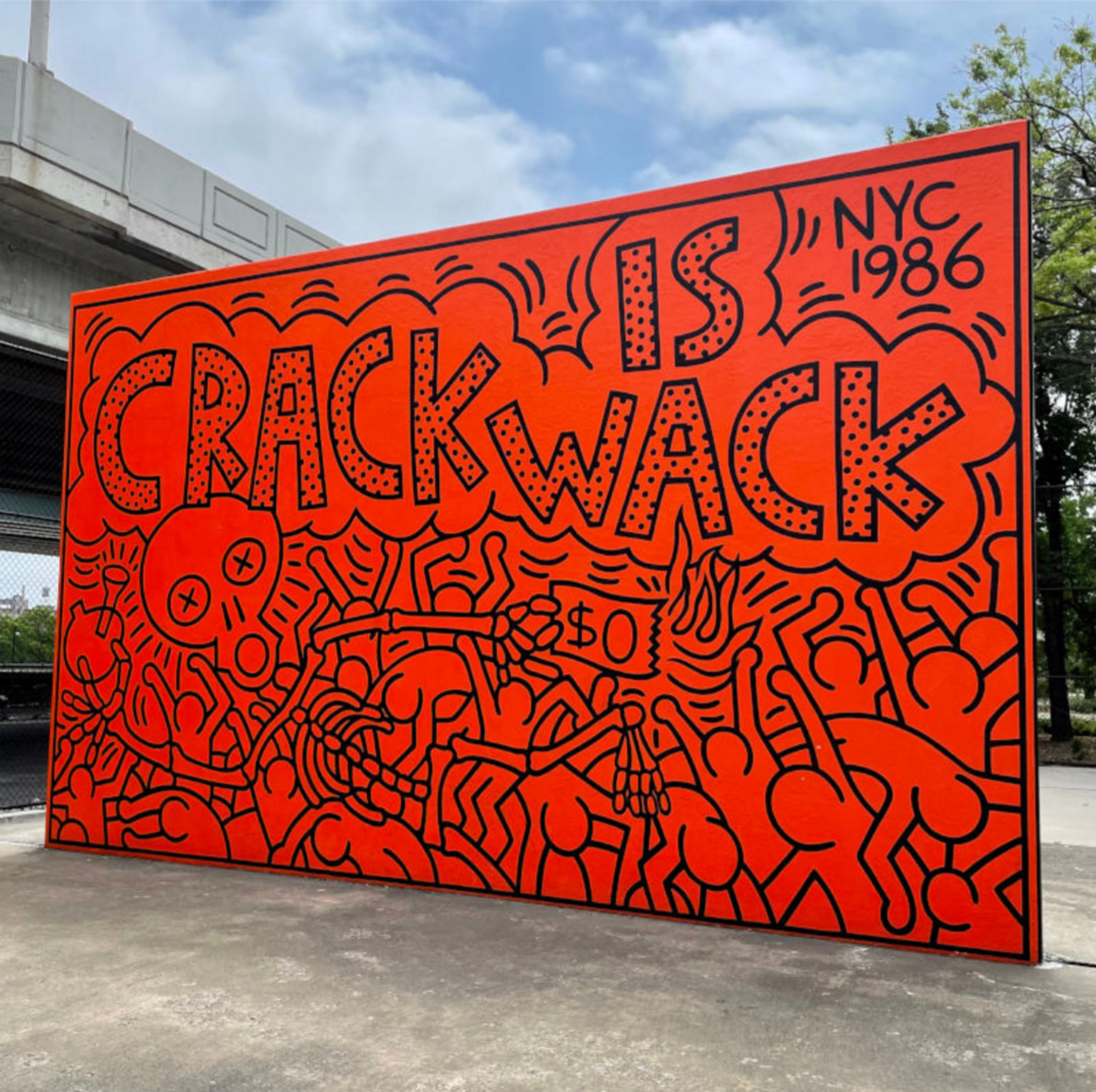Image © NYC LGBT Historic Sites Project / Crack is Wack by Keith Haring © Amanda Davis 2022