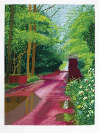 The Arrival Of Spring In Woldgate East Yorkshire 11th May 2011 - Signed Print by David Hockney 2011 - MyArtBroker